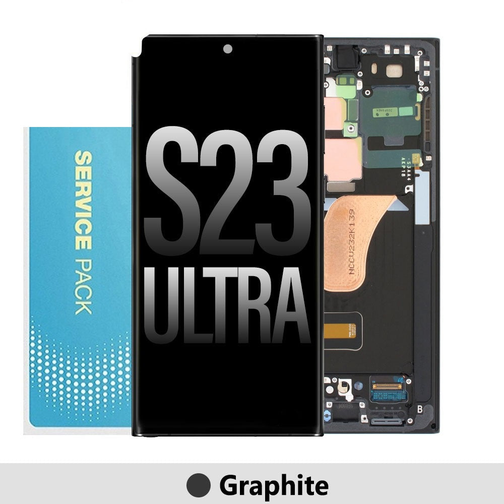 Samsung Galaxy S23 Ultra 5G S918B OLED Screen Replacement Digitizer GH82-30465E (Gold)-Graphite Samsung Galaxy S23 Ultra 5G S918B OLED Screen Replacement Digitizer GH82-30465E (Gold)-Graphite
